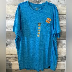 Ariat Men's Bright Blue Short Sleeve Tee